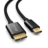 0.3m Nylon USB C-MICRO USB 3.1 (USB 3.0) cavo per disco rigido, 5Gbit/s, cavo USB HDD, cavo dati, cavo di ...