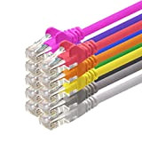 0,5m - 10 couleurs - 10 pièces - CAT5 Câble Ethernet Set - Câble Réseau RJ45 | câble de Patch ...