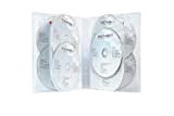 1 custodia per DVD Scanavo con 6 dischi sovrapposti da 32 mm, trasparente