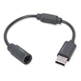 1 pacchetto di controller USB per Microsoft Xbox 360 con cavo adattatore USB Breakaway controller compatibile con Xbox 360 (grigio)