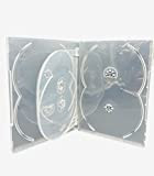 1 X Dragon Trading CD DVD/BLU RAY Disc 14mm Trasparente DVD 6 Way Case per 6 Dischi