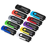 10 Pezzi DataOcean Pendrive 16GB Chiavetta USB 2.0 girevole per archiviazione dati 10 X 16GB in multiple colors 16 Gb