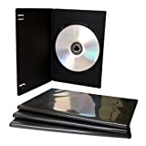 100 custodie per CD e DVD slim 7mm rettangolari con tasca trasparente per copertina come film o videogiochi