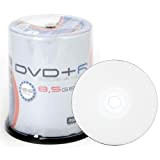 100 DVD+R Omega dual / double layer PRINTABLE stampabili 8x DL 8.5GB 240min doppio strato