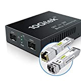 10Gtek 10Gbe Media Converter SFP+ fibra ethernet G0200-SFP (Kit #31), con 10Gbase-T, portata 30m modulo e SFP+ SR, 300m, MMf, ...