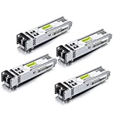 10Gtek [4 Pack Netgear Gigabit SFP SX Multimodale AGM731F, 1000Base-SX 1G SFP LC Modulo Transceiver, 850nm, 550-Metri, 4pcs