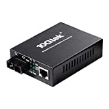 10Gtek Media Converter Gigabit Ethernet Fiber con Modulo SC Multimodale Incorporato, 10/100/1000M RJ45 a 1000Base-SX, fino a 550m, con un ...