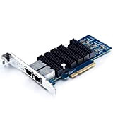 10Gtek® Scheda di Rete 10GbE PCIE Intel X540-T2 per X540-BT2 Chip, Dual Porte RJ45, 10Gbit PCI Express Ethernet LAN Adapter, ...