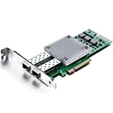 10Gtek® Scheda di Rete 10Gbe per Broadcom 57810S Chip, Dual SFP+ Ports, 10Gbit SFP+ PCI Express x8 LAN Adapter, Support ...