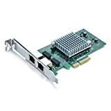 10Gtek® Scheda di Rete Gigabit PCIE per Intel I350-T2 - I350AM2 Chip, Dual Porte RJ45, 1Gbit PCI Express Ethernet LAN ...