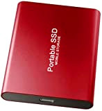 10TB Portable SSD External Solid State Drive USB 3.1/Type-C External SSD Hard Drive Compatible with Mac/Windows/Linux/Android/Desktop/Laptop (10TB, Red)