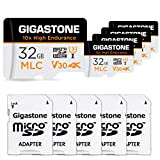 [10x Alta Resistenza] Gigastone MLC Micro SD 32 GB, Set da 5, 10x High Endurance, per Telecamera Sorveglianza, Gopro, Dashcam, ...