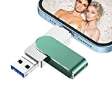 128GB Chiavetta USB per iPhone iPad Memoria USB 4 in 1 Memory Stick 3.0 Pen Drive per iOS Samsung HUAWEI ...