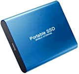 16TB External Hard Drive Portable SSD USB 3.1 USB-C External Solid State Drive for Gaming/Students/Professionals-3 Years Warranty (16TB, Blue)