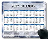2022 Calendario Mouse Pad, Sfondo pastiglie Daffodil mouse con bordi rifiniti