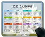 2022 Calendario Mouse Pad, Sfondo pastiglie Daffodil mouse con bordi rifiniti