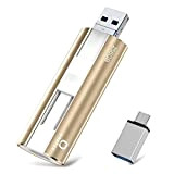 256GB Chiavetta USB per Smrtphone Memoria USB 3.0 Phtotstick USB 4 in 1 Pen Drive per Phone iOS/ OTG Android/ ...