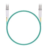 2M OM3 LC to LC Fiber Patch Cable, 10Gb Multi-Mode Jumper Duplex LC-LC 50/125um, LSZH, Fiber Optic Cord for 10G/1G ...