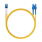 2M OS2 LC to SC Fiber Patch Cable, Single Mode Jumper Duplex, 9/125um, LSZH, 6.6ft, 1310/1550nm Wavelength for 1G/10G SMF ...