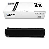 2x Eurotone compatibile Toner per HP LaserJet Pro 200 color M 251 276 wie CF210X 131X Nero