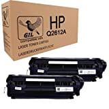 2X Q2612A Toner compatibile per HP LaserJet 1010 1012 1015 1018 1020 1022 3015 3020 3030 3050 3052 3055 M1005 ...