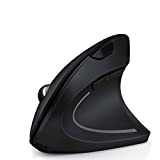 3 in 1 Mouse Verticale Wireless(Bluetooth 4.0 + BT4.0 + 2.4G), Mouse Ergonomico Ricaricabile, Silenzioso, 6 Tasti, DPI Regolabile (1000/1600/2400), ...