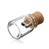 32GB Pendrive Carina Bottiglia Chiavetta USB Drift Vaso Pennetta USB 2.0 Transparent Bicchiere Chiave USB 32 GB Cool Sughero Pen ...