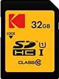 32GB Scheda SD Kodak SDHC classe 10 Gold+ UHS-I U1 Ka.Blist [EKMSD32GHC10K]