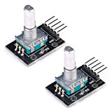 360 Degree rotary encoder module KY-040 compatible brick sensor board for Arduino Raspberry Pi, Pack of 2