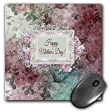 3DROSE MP 280557 _ 1 8/8-inch"Bella pizzo e rose Frame/felice festa della mamma/Rose sfondo" mouse pad – multicolore