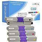 4 Colori Cartucce di Toner Compatibile 3500 Pagine per Nero & 3000 Pagine per C M Y per C332dn MC363dn ...