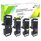 4 Colori Cartucce di Toner Compatibile Kyocera TK5240 TK-5240 GREENPRINT 4000 Pagine per Nero e 3000 Pagine per C M ...