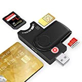 4 in 1 Lettore Smart Card, Lettore SIM Card, Lettore di schede SD/ SDHC/ SDXC e Micro SD, Lector dni ...
