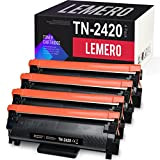 4 LEMERO Compatibile TN-2420 TN2420 TN2410 [con Chip] Cartucce di toner per HL-L2310D HL-L2350DN HL-L2370DN HL-L2375DW MFC-L2710DN MFC-L2710DW MFC-L2730DW MFC-L2750DW ...