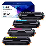 4 LxTek Sostituzione compatibile per HP 410A CF410A 410X CF410X Toner per HP Color Laserjet Pro MFP M377dw M477fdw M477fnw ...
