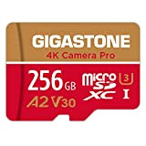 [5 Anni Recupero Dati Gratuito] Gigastone scheda di memoria 256 GB 4K Camera Pro, Specialmente per GoPro Drone Switch, Velocità ...