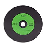 50 CD-R NMC effetto dischi in vinile, da 700 MB, verdi con retro di colore nero