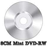 50x Blank Mini 8CM DVD-RW Re-Writable Camcorder Disc Silver (4x 30min 1.4GB)