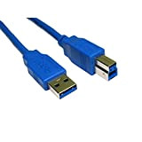 5m USB 3.0 *Latest Version* - Super Speed - A Male to B Male Cable - 5 Metre. USB 3.0 ...