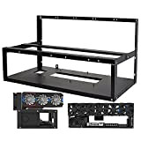 60*26*24 cm Mining Rig Frame 6/8 GPU, Open Air Crypto Miner Case for Ethereum/Dogecoin /ETH/ZEC / Doge/( without fan & ...