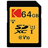 64GB Scheda SD Kodak SDXC classe 10 Gold+ UHS-I U1 Ka.Blist [EKMSD64GXC10K]