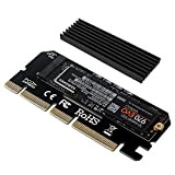 6amLifestyle M2 NVME PCIe Adapter Adattatore per SSD x16 PCI Express 3.0 con Alluminio Dissipatore di Calore Supporto PCIe x4 ...