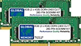 8GB (2 x 4GB) DDR4 2400MHz PC4-19200 260-PIN SODIMM Memoria RAM Kit per Intel 27 Pollici Retina 5K iMac (2017)