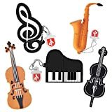 8GB*5 USB Chiavette Usb Pendrive Note/Piano/Sassofono/Violino/Cello, famiglia del bambino（8GB*5，Strumenti Musicali）
