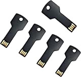 8GB Chiavette USB Forma Chiave 5 Pezzi Uflatek USB 2.0 Pen Drive Pennetta USB Nero Chiavetta USB Creativa Impermeabile Chiave ...