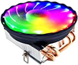 ABchat V4 CPU Cooler 4 Copper Heat Pipes 3Pin Colorful Quiet Cooling Fan Replacement for Intel LGA 775/1150/1155/1156/1151/1366 AM2/3/4 FM1/FM2