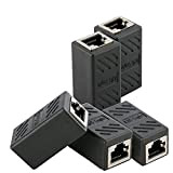Accoppiatore RJ45, Accoppiatore Ethernet schermato, Accoppiatore lan in linea Cat7 8P8C Ethernet Extender Adapter ideale per estendere i cavi Ethernet ...