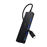 Aceele Hub USB C Ultra Slim USB Type C 4 Port USB 3.0 Adapter Type C Hub Thunderbolt 3 Compatible ...