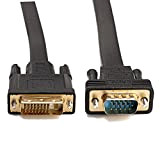 Active DVI a VGA, YIWENTEC DVI 24 + 1 DVI-D maschio a VGA maschio con chip piatto cavo adattatore convertitore ...