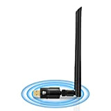 Adattatore Antenna USB WiFi Chiavetta Wifi con Antenna 5dBi Ricevitore WiFi 1200Mbps(300Mbps/2.4G & 867Mbps/5.8G) 11ac Dual Band, Compatibile con Windows ...